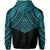 Polynesian Skull Hawaii Zip Hoodie Blue Circle Style - Polynesian Pride