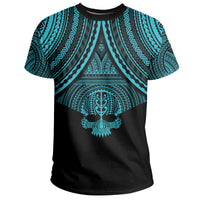 Skull Circle Polynesian T Shirt Blue Skull Style - Polynesian Pride