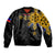 (Custom Personalised) Filipino Bomber Jacket Tribal Black Style LT6 Unisex Black - Polynesian Pride