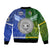 Samoa And Cook Islands Bomber Jacket Together LT8 - Polynesian Pride