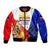 (Custom Personalised) Philippines Bomber Jacket BBM 2022 Tiger Of The North LT6 Blue - Polynesian Pride