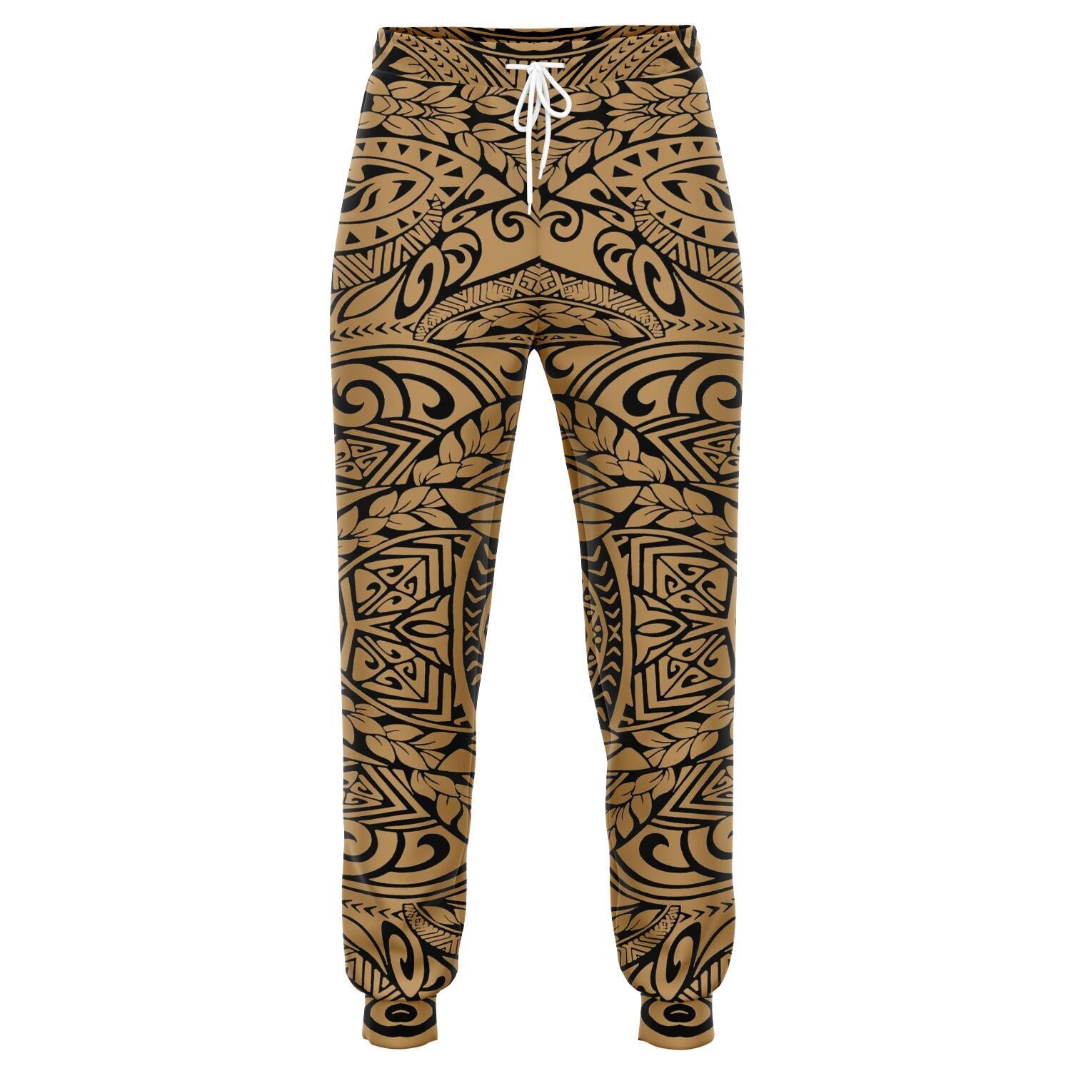 Polynesian Culture Gold Joggers Unisex Gold - Polynesian Pride