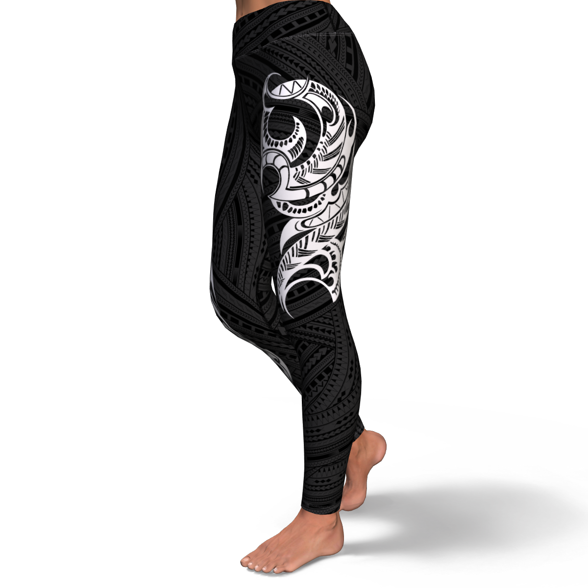 Polynesian Legging - Polynesian Tattoo Design Legging NN0 Art - Polynesian Pride