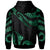 Hawaii Kanaka Maoli Polynesian Custom Hoodie Zip up Polynesian Tattoo Green Version - Polynesian Pride