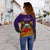 (Custom Personalised) Samoa Women Off Shoulder Sweater - Hibiscus With Tribal - LT12 - Polynesian Pride