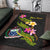 Samoa Polynesian Custom Personalised Area Rug - Plumeria Tribal - Polynesian Pride