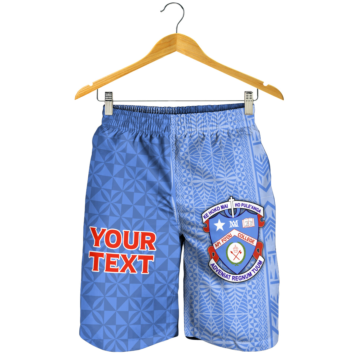 (Custom Personalised) Tonga Apifo'ou College Men's Short - Tongan Tribal - LT12 - Polynesian Pride