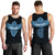 (Custom Personalised) Tavarua Fiji Tapa Tribal Men Tank Top - LT12 Blue - Polynesian Pride