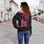 (Custom Personalised) Breast Cancer Pink Ribbon Butterfly Polynesian Black Version Women Off Shoulder Sweater - LT12 - Polynesian Pride