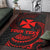 Wallis And Futuna Polynesian Custom Personalised Area Rug - Red Tribal Wave - Polynesian Pride