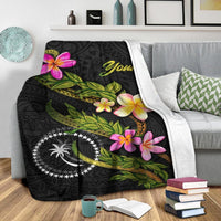Chuuk Polynesian Custom Personalised Blanket - Plumeria Tribal - Polynesian Pride