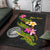 American Samoa Polynesian Custom Personalised Area Rug - Plumeria Tribal - Polynesian Pride