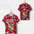 Custom Kolisi Tonga T Shirt Mate Maa Tonga Camouflage Vibes Coat of Arms, Custom Text and Number Unisex Red - Polynesian Pride