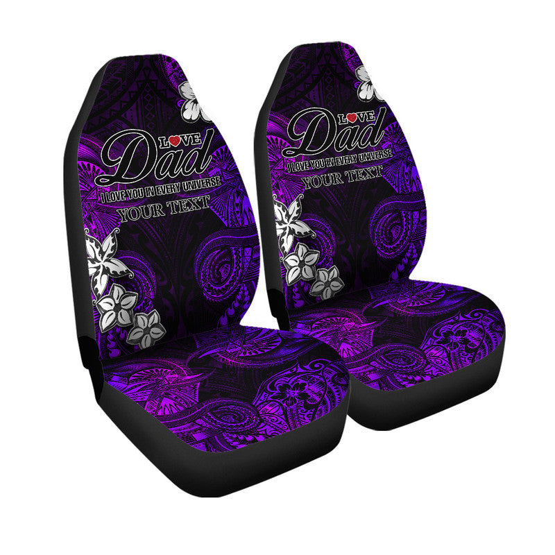 (Custom Personalised) Polynesian Fathers Day Car Seat Cover I Love You In Every Universe - Purple LT8 One Size Purple - Polynesian Pride