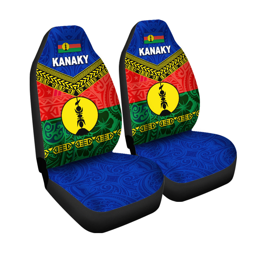 New Caledonia Kanaky Car Seat Cover Kanaky Vibes LT8 Universal Fit Blue - Polynesian Pride