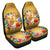 Hawaii Turtle Hibiscus Wreath Polynesian Car Seat Covers - Crown Style - AH Universal Fit Gold - Polynesian Pride