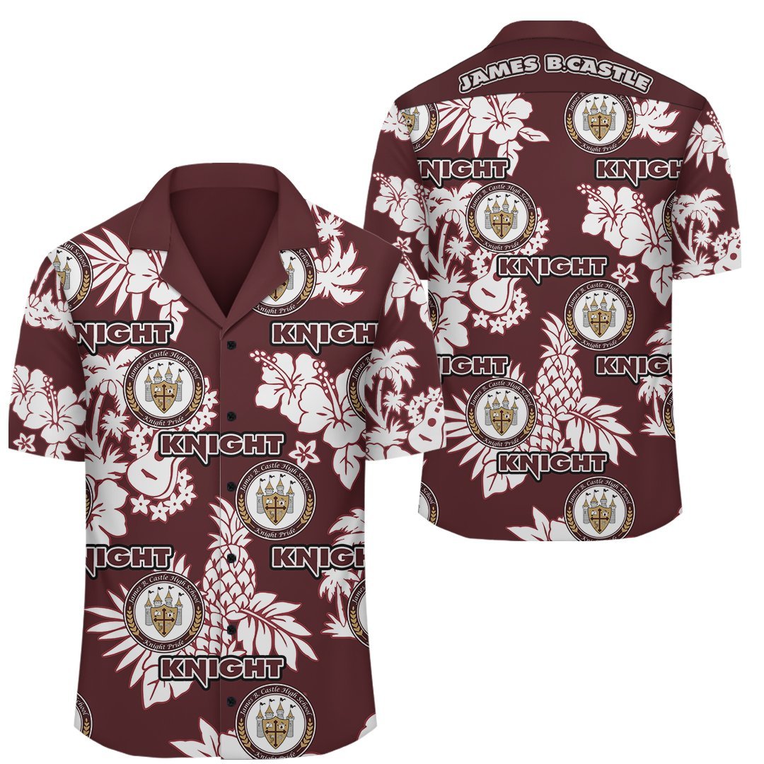 Hawaii Hawaiian Shirt - Castle High Hawaiian Shirt - AH Unisex Brown - Polynesian Pride