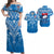 Samoa Rugby Matching Dress and Hawaiian Shirt Toa Samoa Blue Style LT2 BLUE - Polynesian Pride