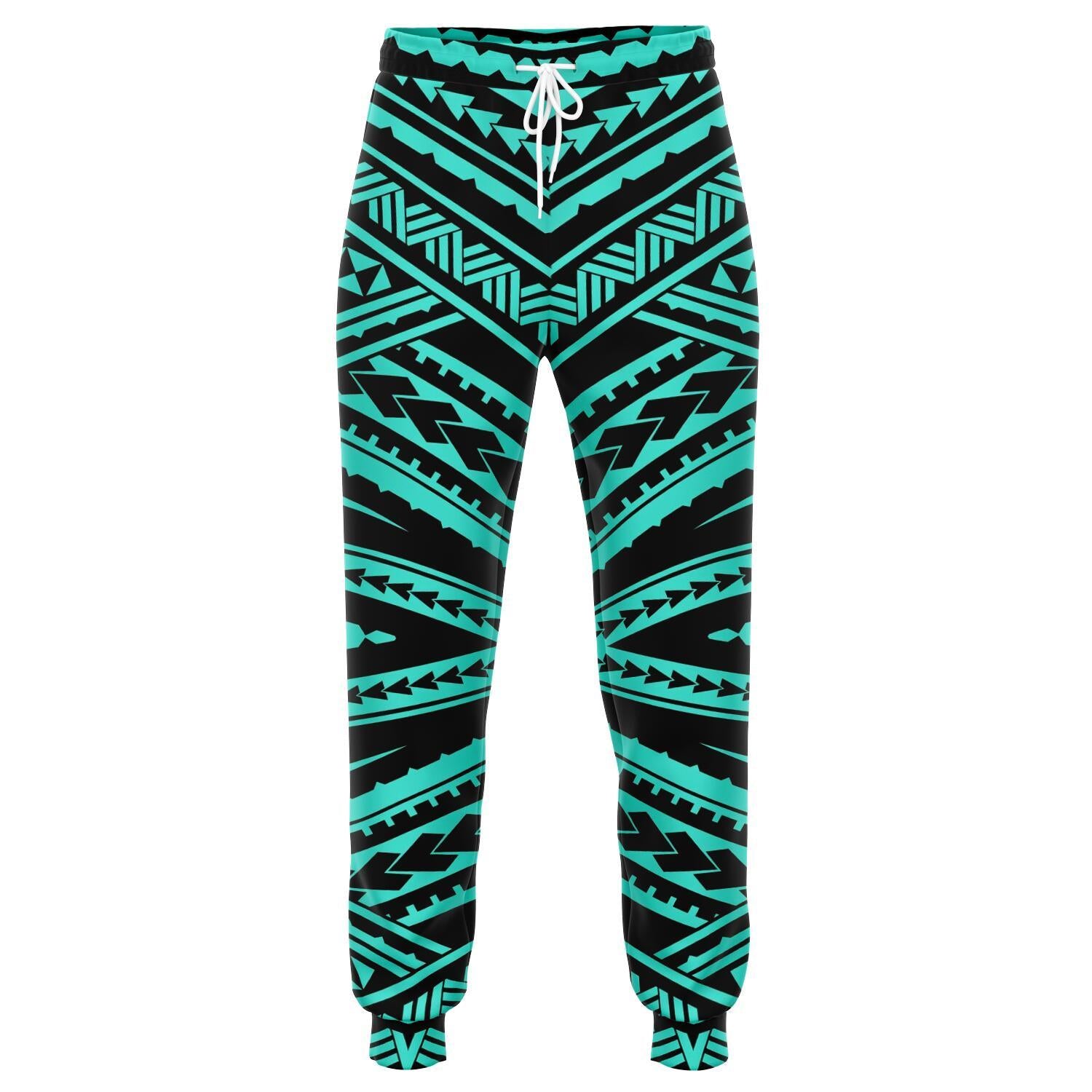 Polynesian Tatau Turquoise Joggers Unisex Turquoise - Polynesian Pride