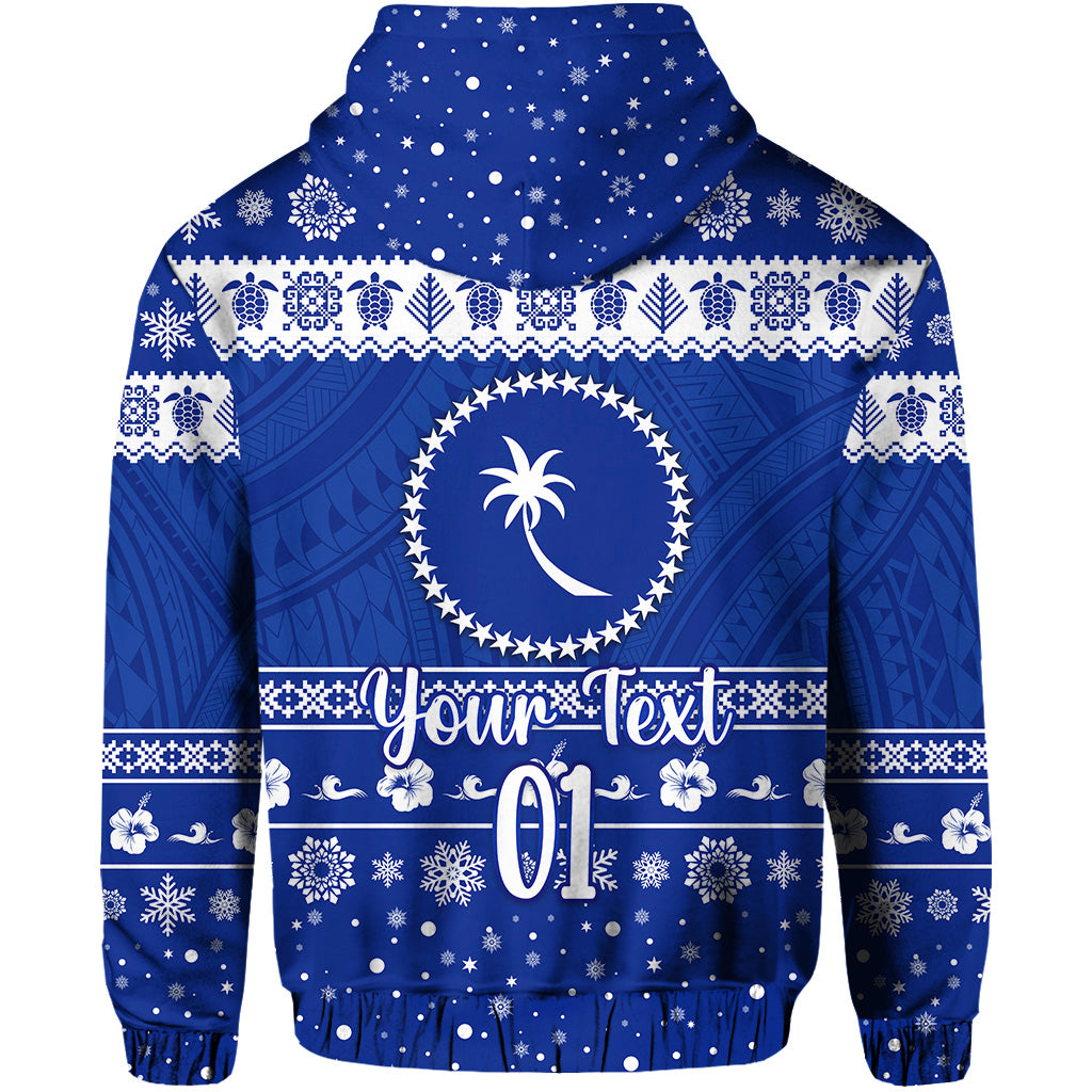 Custom FSM Chuuk Christmas Hoodie Simple Style LT8 - Polynesian Pride