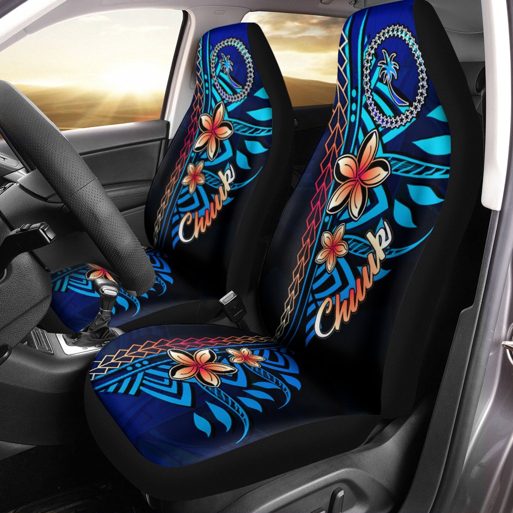 Chuuk Car Seat Covers - Vintage Tribal Mountain Universal Fit Vintage - Polynesian Pride