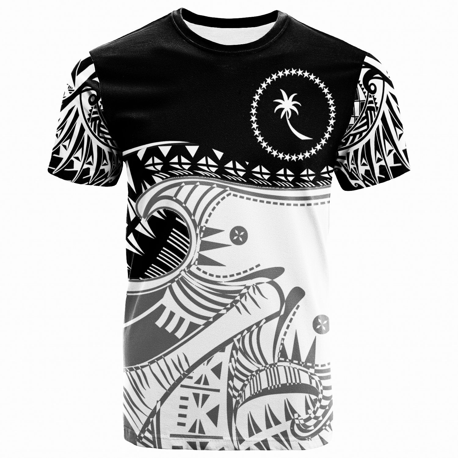 Chuuk Custom T Shirt Dynamic Sport Style Unisex Black - Polynesian Pride