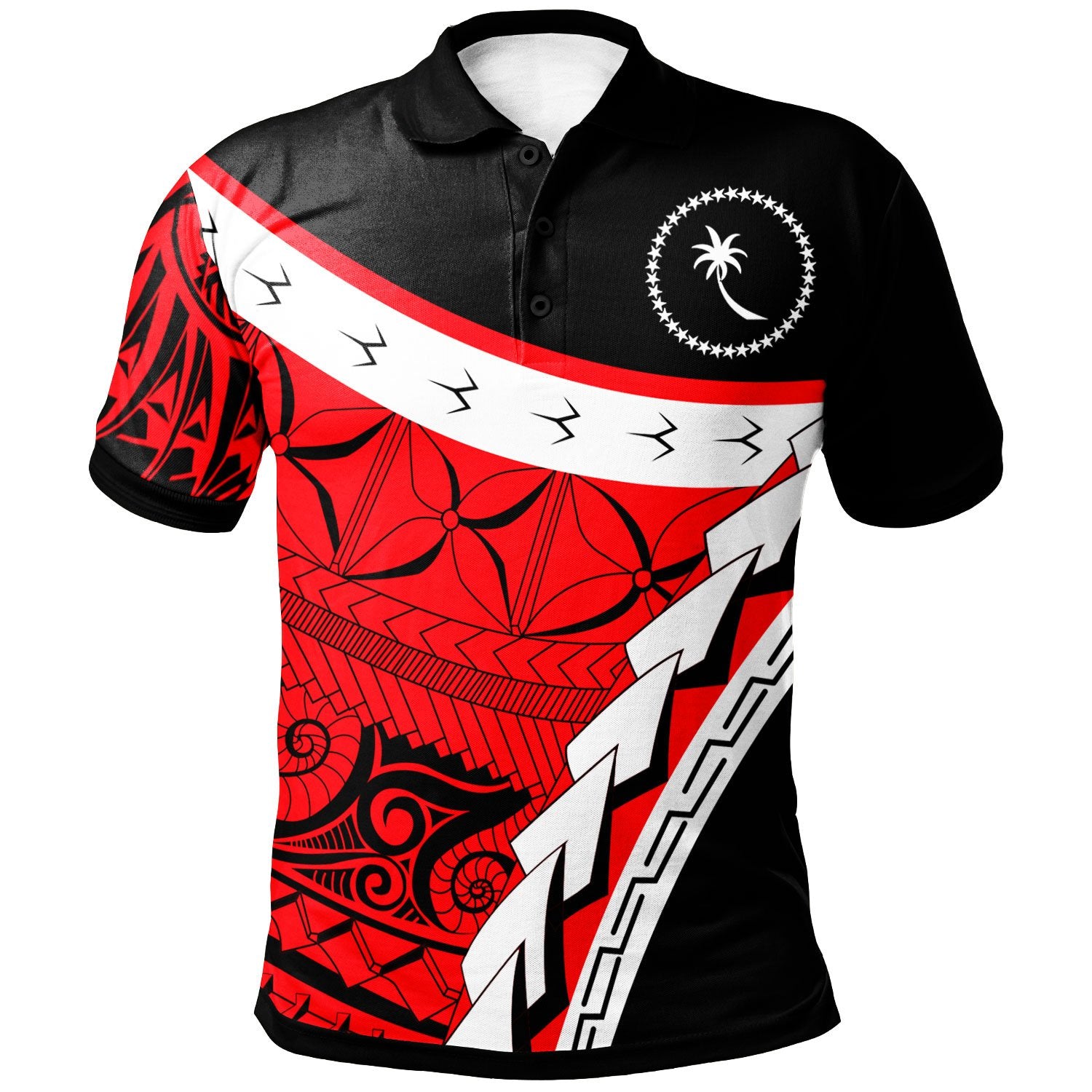 Chuuk Custom Polo Shirt Proud Of Chuuk Unisex Red - Polynesian Pride