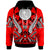 Chuuk Hoodie Tribal Sun Tattoo Red Color Unisex Red - Polynesian Pride