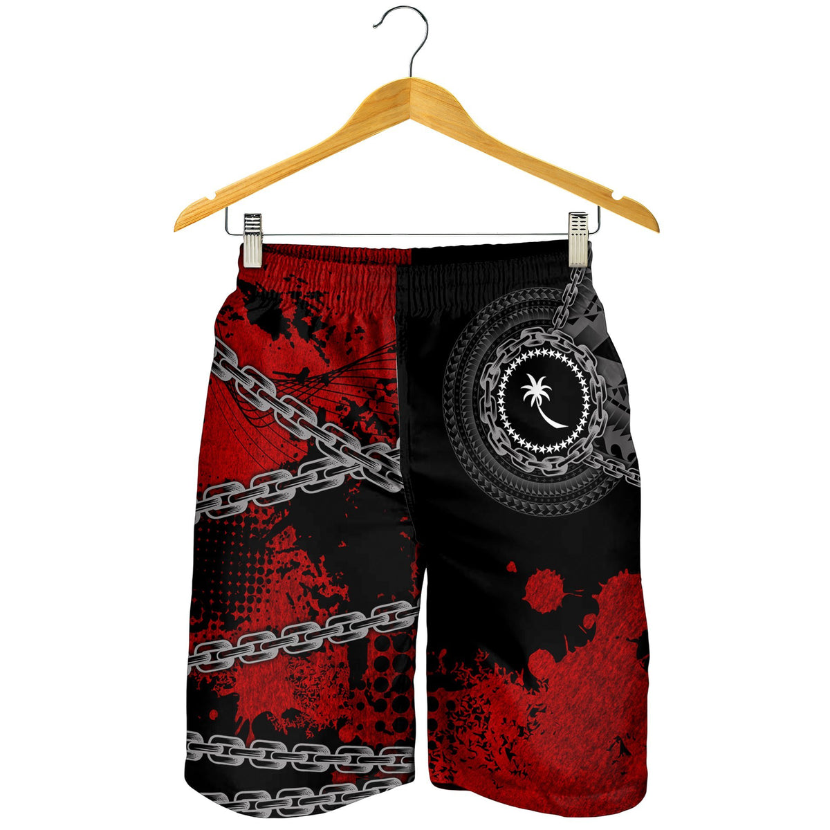 Chuuk Polynesian Men's Shorts - Polynesian Chain Style - Polynesian Pride
