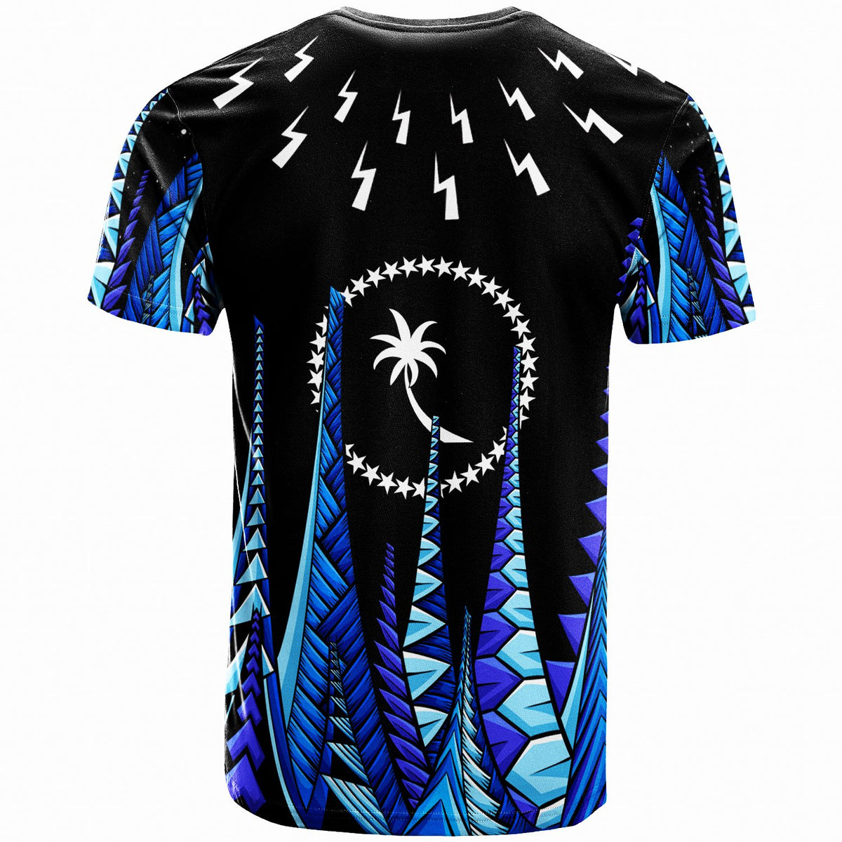 Chuuk T Shirt Thunder Bolt Seamless Pattern - Polynesian Pride