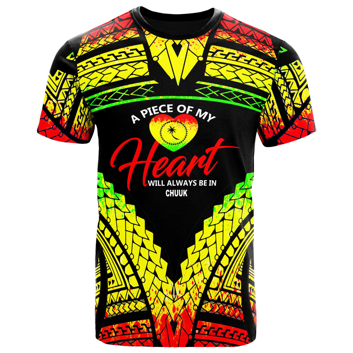 Chuuk T Shirt A Piece of My Heart Reggae Unisex Reggae - Polynesian Pride