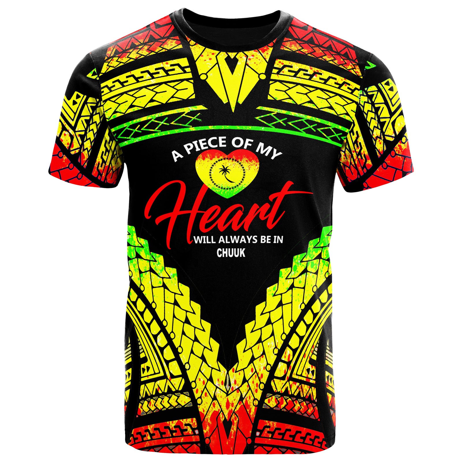 Chuuk T Shirt A Piece of My Heart Reggae Unisex Reggae - Polynesian Pride