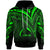 Northern Mariana Islands Hoodie Green Color Cross Style Unisex Black - Polynesian Pride