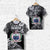 Custom Manu Samoa Rugby T Shirt Unique Vibes Coat of Arms Black, Custom Text and Number Unisex Black - Polynesian Pride