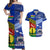 Polynesian Matching Hawaiian Shirt and Dress Samoa New Caledonia Together LT8 Blue - Polynesian Pride