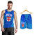 Combo Men Tank Top and Men Short Blue Fiji Rugby Polynesian Waves Style - Polynesian Pride