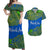 Meba&Joe Matching Hawaiian Shirt and Dress Together Blue Melanesian Vibes LT8 Blue - Polynesian Pride