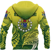 Cook Islands Zip up Hoodie, Kuki Arirani Turtle Polynesian Zipper Hoodie - Polynesian Pride