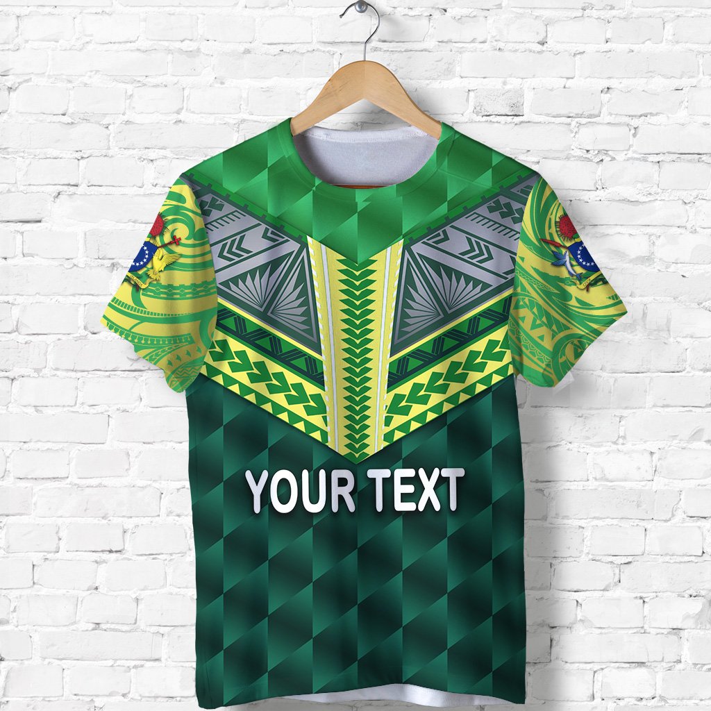 Custom Cook Islands Rugby T Shirt Unisex Green - Polynesian Pride