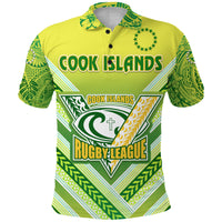 (Custom Text and Number) Cook Islands Rugby Polo Shirt Creative Style - Polynesian Pride