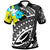 Cook Islands Polo Shirt Polynesian Pattern Black Color Unisex Black - Polynesian Pride