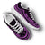 Cook Islands Wave Sneakers - Polynesian Pattern Purple Color - Polynesian Pride