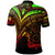Cook Islands Polo Shirt Reggae Color Cross Style - Polynesian Pride