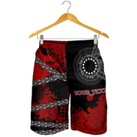 Cook Islands Polynesian Personalised Men's Shorts - Polynesian Chain Style - Polynesian Pride