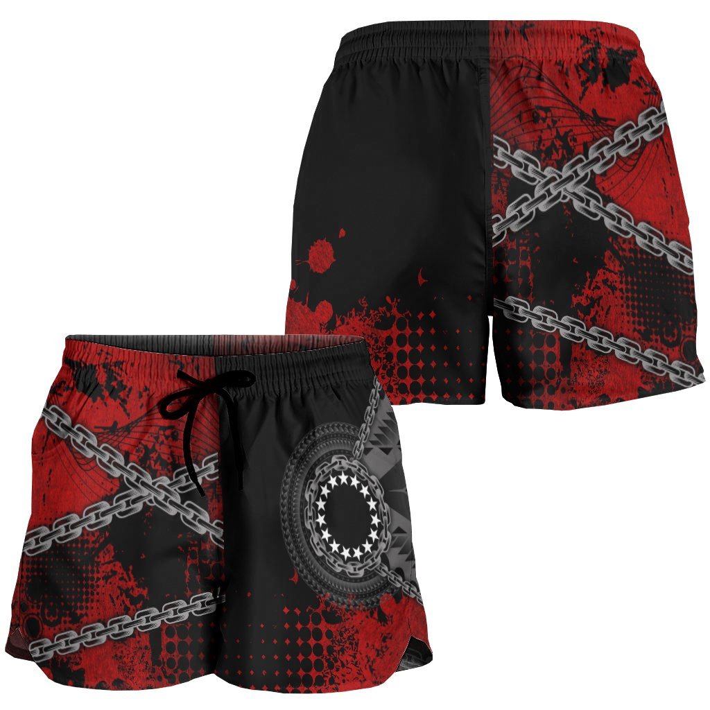 Cook Islands Polynesian Women's Shorts - Polynesian Chain Style - Polynesian Pride