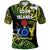 Custom Cook Islands Rugby Polo Shirt Unique Vibes Coat Of Arms Green, Custom Text and Number Unisex Green - Polynesian Pride