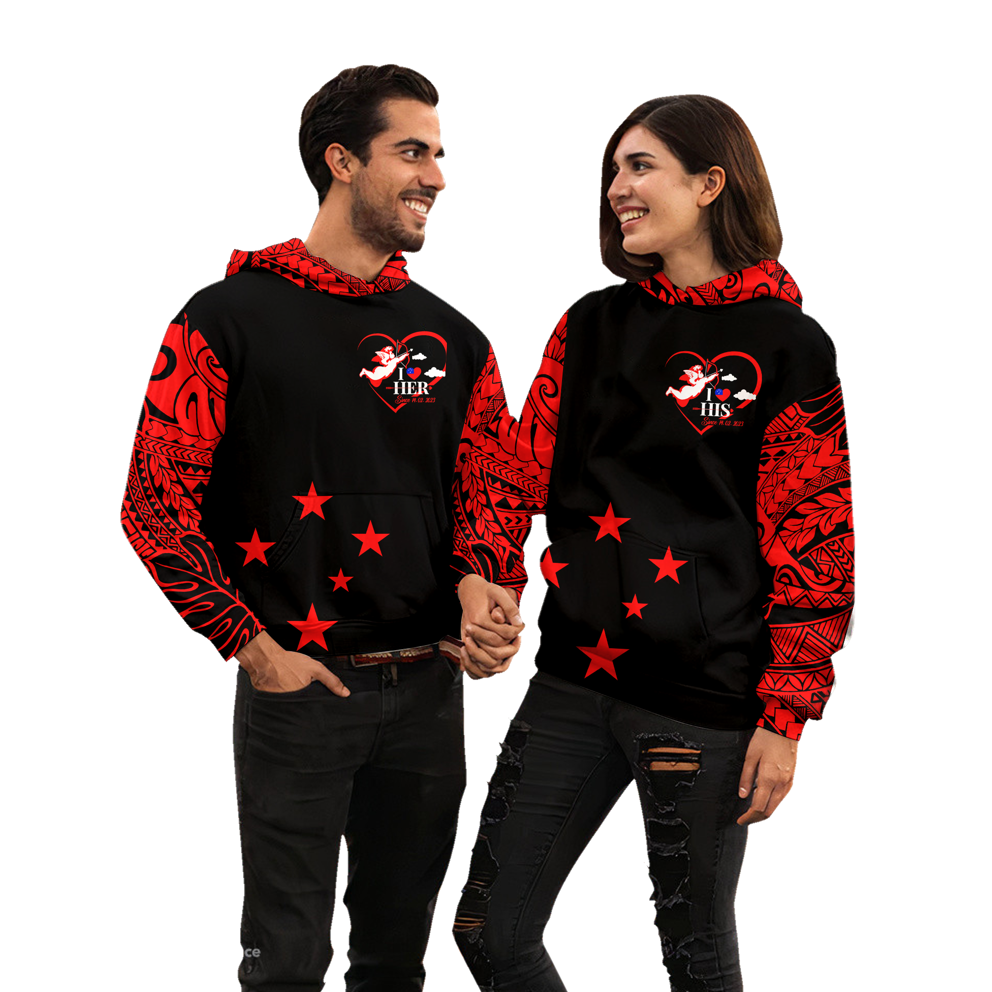 Samoa Valentine Day Couple Hoodie LT2 - Polynesian Pride