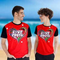 Fiji Valentine Couple Heart T Shirt LT2 6XL - Polynesian Pride