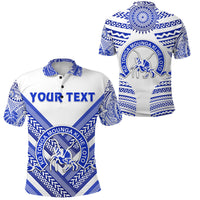 Custom Kolisi Ko Tupou College Tonga Polo Shirt Creative Style White Unisex Blue - Polynesian Pride
