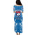 (Custom Personalised) Samoa Rugby Toa Samoa Blue Style Puletasi Dress - LT2 Women BLUE - Polynesian Pride